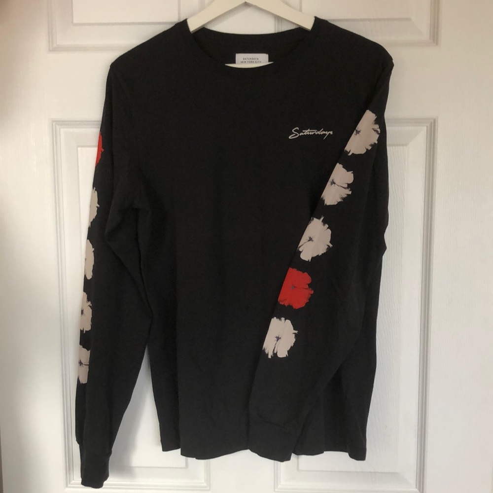 SATURDAYS long sleeve graphic tee